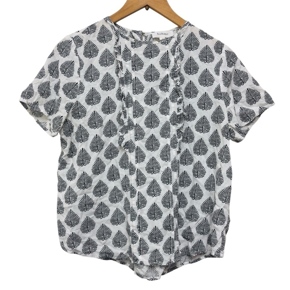 Bohme Leaf Print Blouse